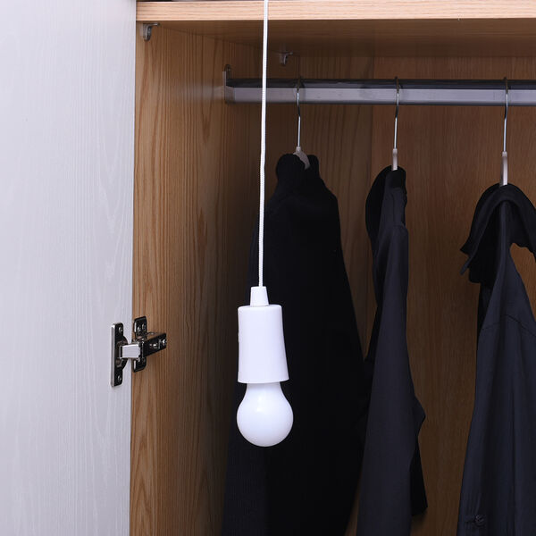 3er-Set Zugschnur Lampe, Weiß image number 2