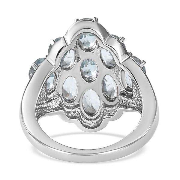 Himmelblauer Topas-Ring, (Gr&ouml;&szlig;e 16.00) Edelstahl, ca. 5,08 ct image number 6