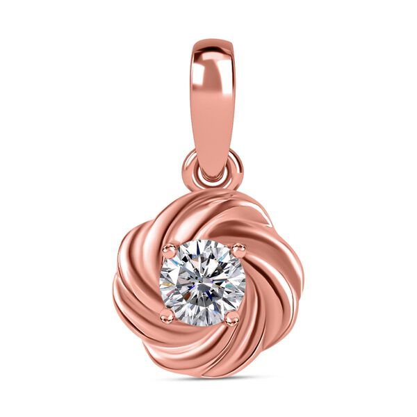 Moissanit Schmuckset, 925 Silber 750 Ros&eacute;gold Vermeil - 0,75 ct. image number 4