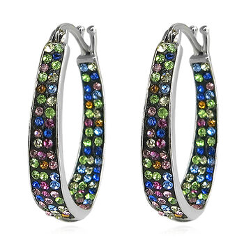 Mehrfarbige Kristall-Ohrringe