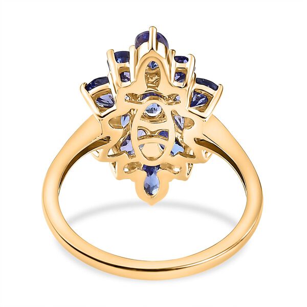 AAA Tansanit Ring, 375 Gold, (Größe 19.00) ca. 2.94 ct image number 6