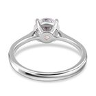 Moissanit Ring, 925 Silber platiniert, (Größe 20.00) ca. 1.82 ct image number 5