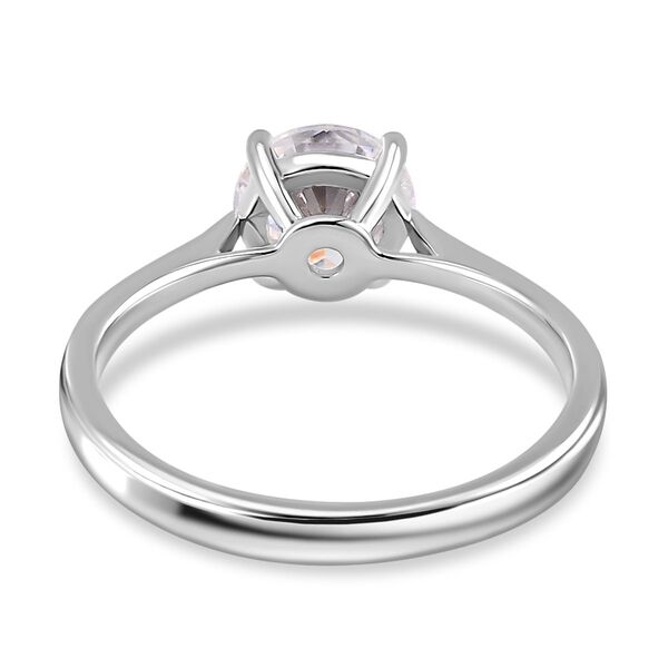Moissanit Ring, 925 Silber platiniert, (Gr&ouml;&szlig;e 20.00) ca. 1.82 ct image number 6