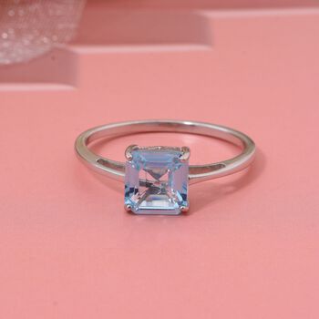 AA himmelblauer Topas Ring - 2,08 ct.