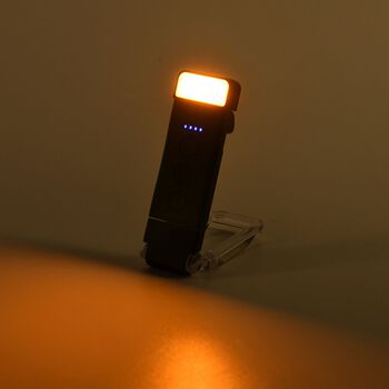 LED-Leselampe, 10,5x3,5cm, Schwarz