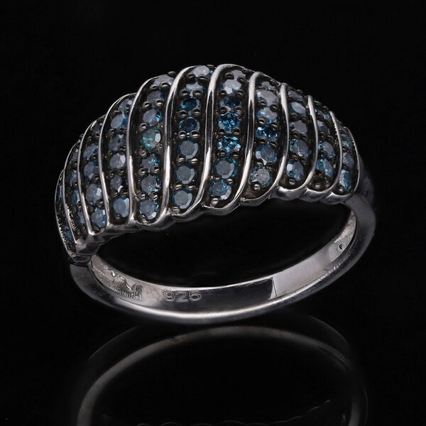 Blauer Diamant-Ring - 1 ct. image number 2