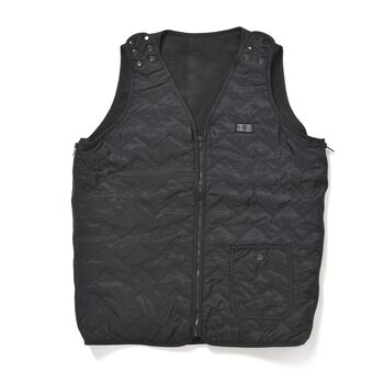 Beheizbare Weste mit 3 Heizstufen und 7 Heizzonen inkl. Akku, schwarz