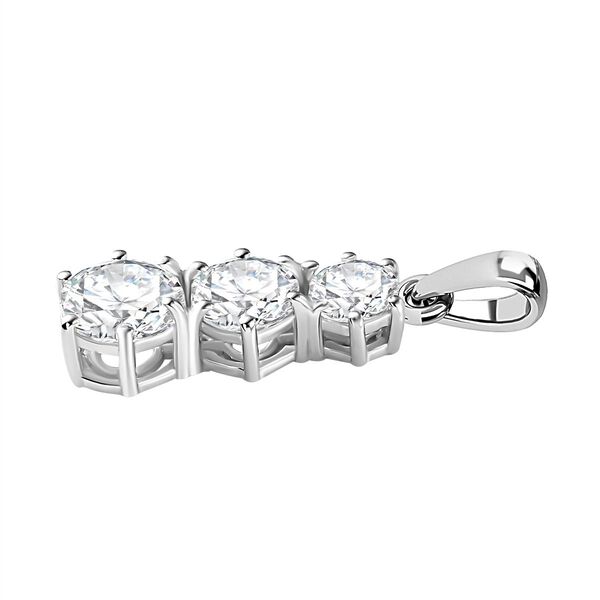 Moissanit Anhänger, 925 Silber rhodiniert - 2,38 ct. image number 3