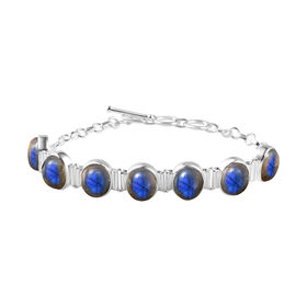 Feuer Labradorit Armband, 19 cm - 30,24 ct.