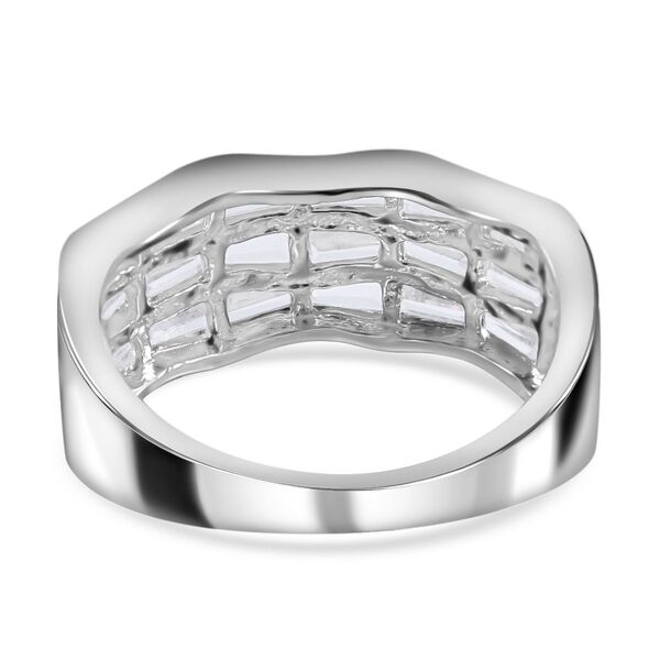 Lustro Stella - Wei&szlig;er Zirkonia Ring, 925 Silber platiniert, ca. 5.40 ct image number 5