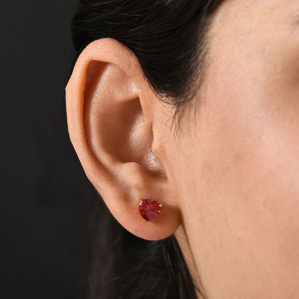 D'Joy Labor Padparadscha Saphir Ohrringe - 3,60 ct. image number 3