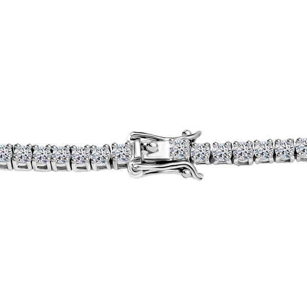 Lab Grown Diamant SI-GH SGL zertifiziert Halskette ca. 45 cm 925 Silber rhodiniert ca. 10,00 ct. image number 3