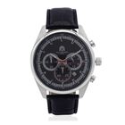 William Hunt - Echtleder-Armbanduhr im Hollywood-Glamour-Stil, 5ATM Wasserdicht, Japanisches Uhrwerk, schwarz