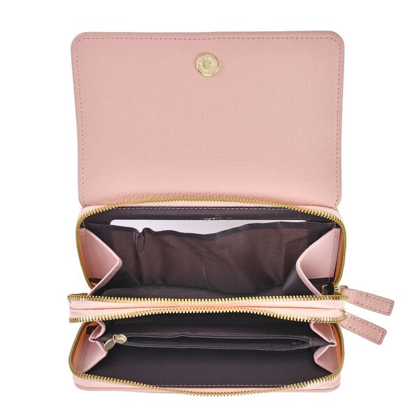 Crossbody-Tasche mit RFID-Schutz, Rosa image number 8