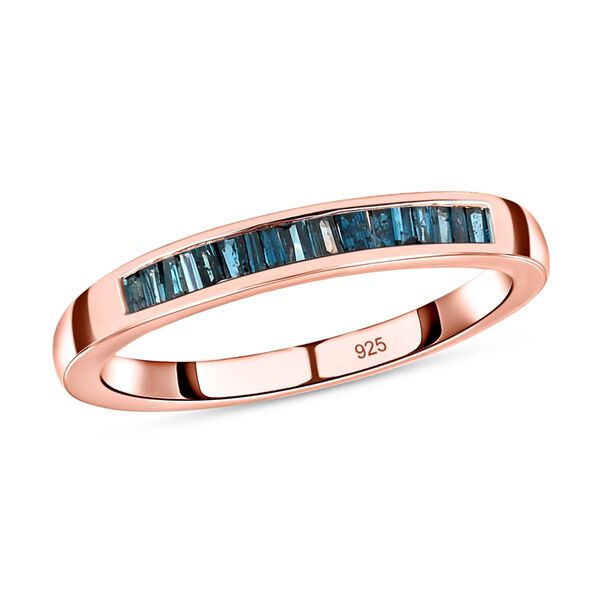 Blauer Diamant-Ring - 0,25 ct. image number 4