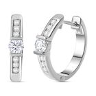 Moissanit Ohrringe 925 Silber rhodiniert ca. 0.81 ct