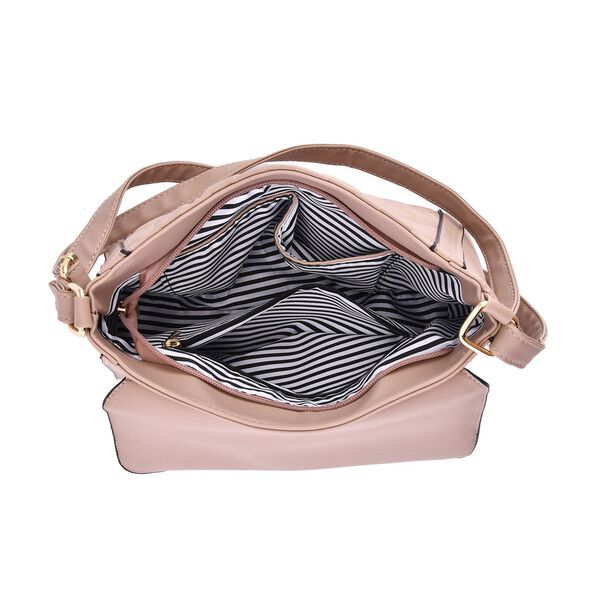 Umh&auml;ngetasche aus Kunstleder, Rosa image number 6