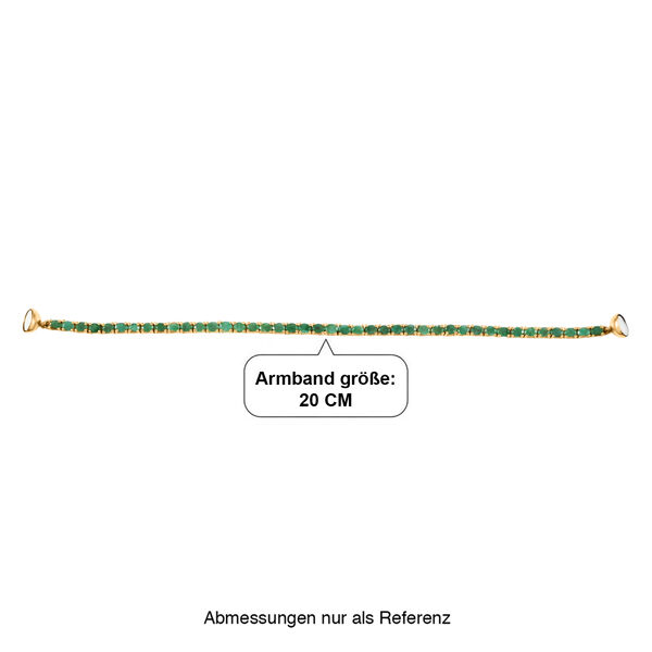 D'Joy Socoto Smaragd Armband ca. 20 cm 925 Silber 750 Gelbgold Vermeil ca. 7,21 ct. image number 5