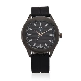 STRADA - Armbanduhr Schwarz Legierung, Zifferblatt Schwarz-Hydraulic, 3 ATM wasserdicht