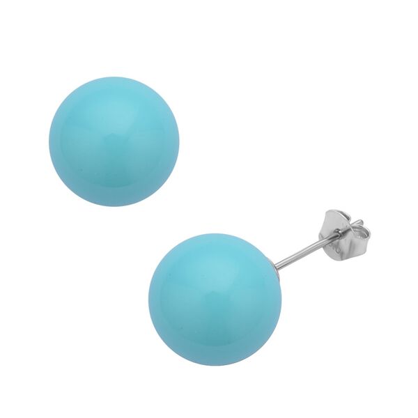 2er-Set, Türkises Muschelkernperlen-Armband und Ohrringe - 211 ct. image number 6