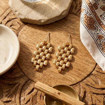 Messing Ohrringe ca. 7,00g