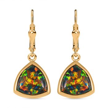 Labor schwarze Opal-Ohrringe - 2,66 ct.