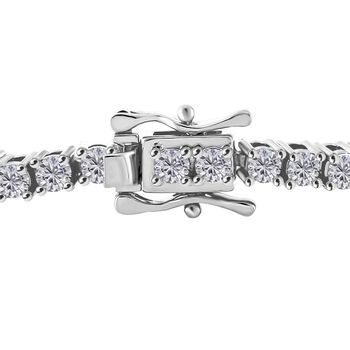 Moissanit Armband, 925 Silber rhodiniert