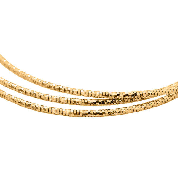 Omega 19cm Kettenarmband in 925 Silber vergoldet image number 1