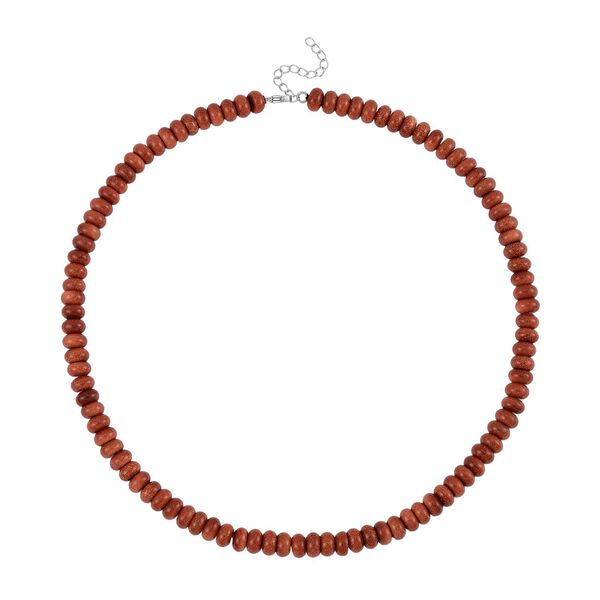 Gold Sandstein Halskette, 45+5cm - 200 ct. image number 3