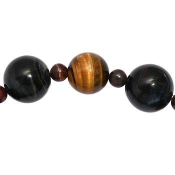 Tigerauge Armband, flexibel, ca. 262.00 ct