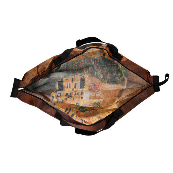 Faltbare Einkaufstasche mit Rei&szlig;verschlussfach 50 x 70 cm Gelb image number 5