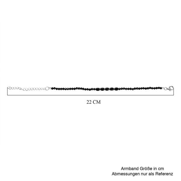 Schwarzes Spinell Armband, ca. 16.5 cm, ca. 11,84 ct. image number 5