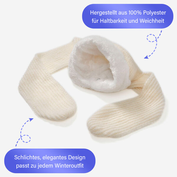 2-in-1 Mützen- und Schalset,Winddicht und Wärmend, Beige image number 3