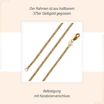 Spiga Halskette in 375 Gelbgold, 75cm