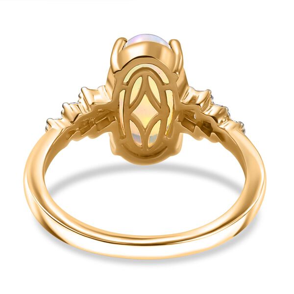 AA Natürlicher, äthiopischer Welo Opal und Diamant Ring - 2,42 ct. image number 7