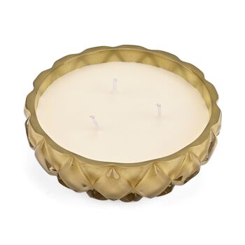 LIVMORE - Duftkerze Winterzauber-Design, 25 Std. Brenndauer, 150g, 4,5 ml &auml;therisches &Ouml;l, Lavendel und Jasmin, Gr&uuml;n