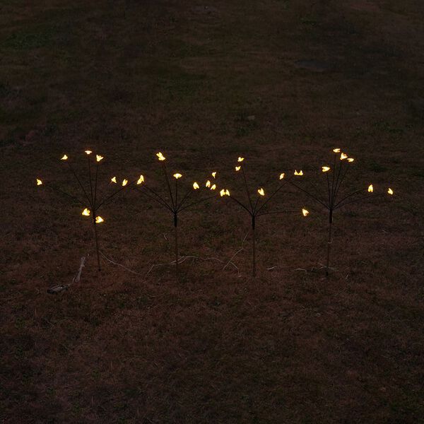 Set aus 4 solarbetriebenen Gartenlichtern im Glühwürmchen-Design, 8 Lichtmodi, 70 cm image number 3