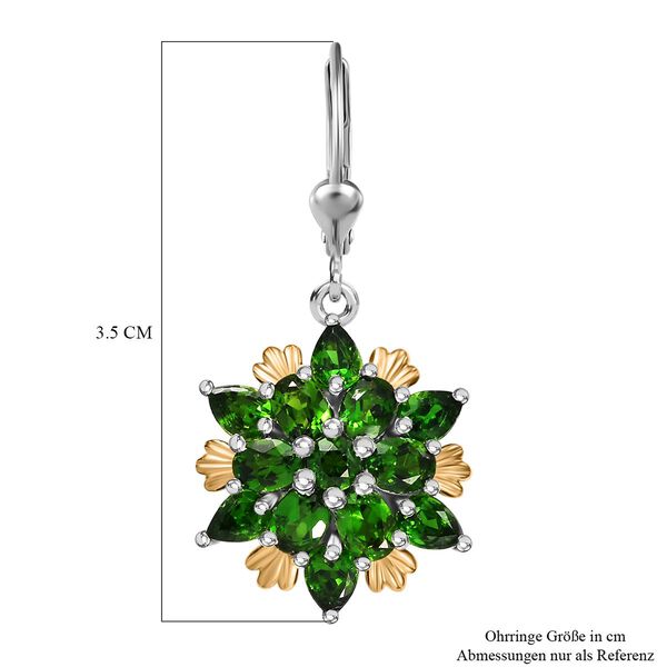 Nat&uuml;rliche Chromdiopsid-Ohrringe - 4,40 ct. image number 6
