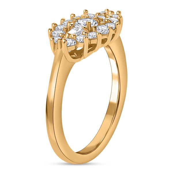 LUSTRO STELLA Hergestellt mit Feinster ZIRKONIA Ring 925 Silber vergoldet image number 5