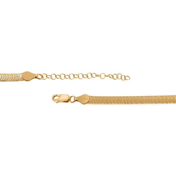 Fischgrätenkette 45 cm in 925 Silber vergoldet image number 3