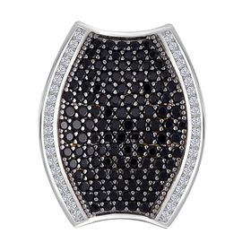 Schwarzer Spinell und Zirkon-Anhänger - 3,08 ct.