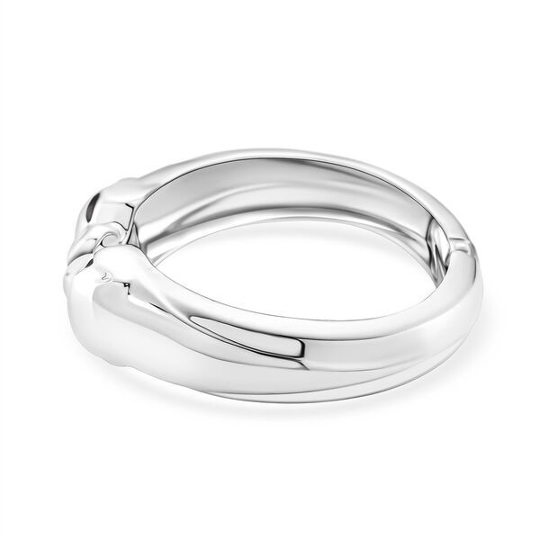 Statement-Armreif im Panther-Design in Silberton, 18cm image number 5