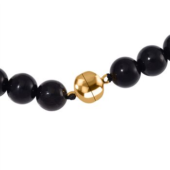 Shungit Pixiu Halskette ca. 50 cm 925 Silber vergoldet ca. 300, 300.00 ct