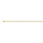 Italienisches Figaro-Armband, ca. 18 cm, 925 Silber vergoldet ca. 3,21g