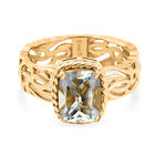 EVER TRUE AA Prasiolith Ring Nickelfreies Messing (Größe 21.00) ca. 2,04 ct