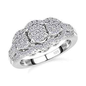 Wei&szlig;er Diamant-Ring - 0,50 ct.