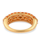 Salamanca Feueropal Ring 925 Silber vergoldet  ca. 1,46 ct image number 5