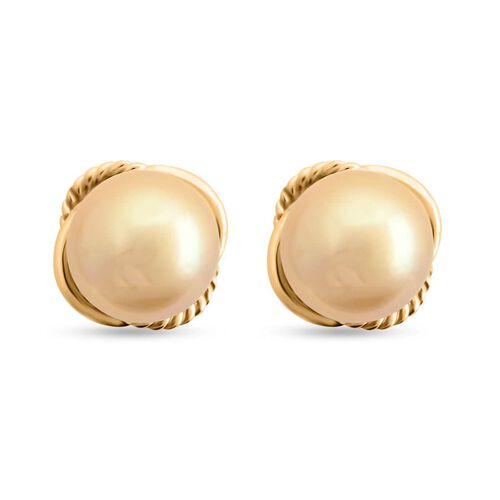 ILIANA AAA Goldene Südsee Perle Ohrringe in 750 Gold image number 0