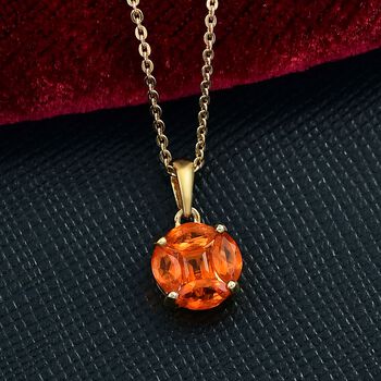D'Joy AA Salamanca Feueropal Anh&auml;nger mit 50cm Kette - 0,48 ct.