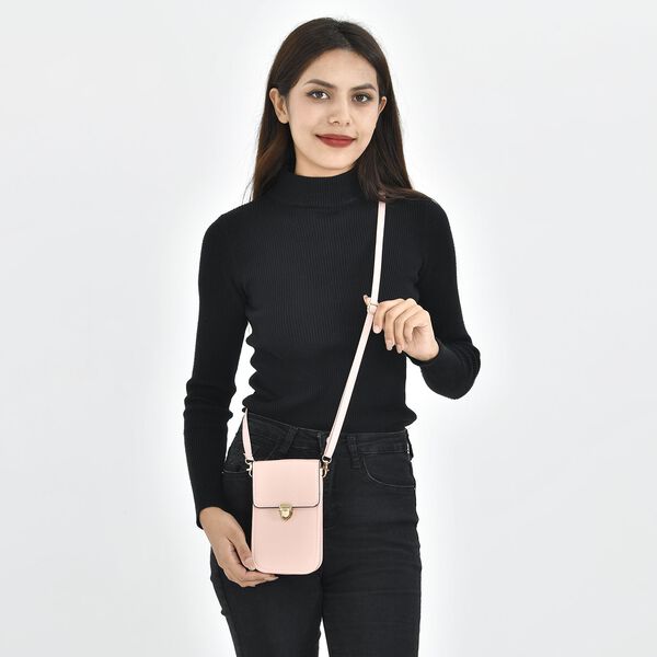 Crossbody Tasche mit RFID Schutz, Rosa image number 2
